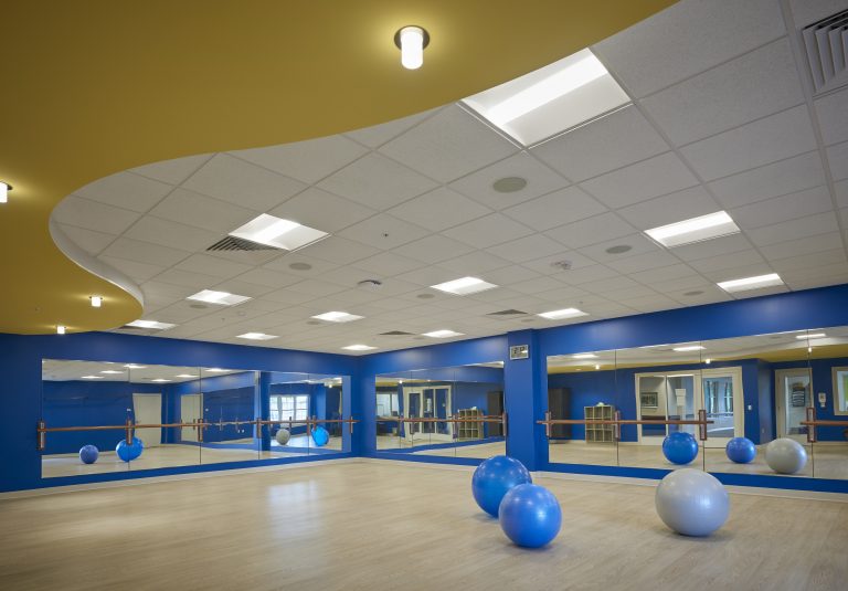 Exercise balls in gym