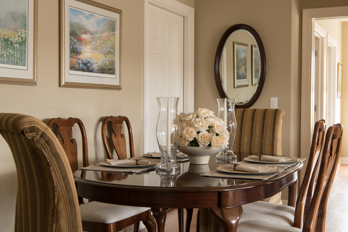 Formal dining table