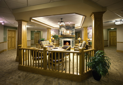 Hearth room in our senior living community.