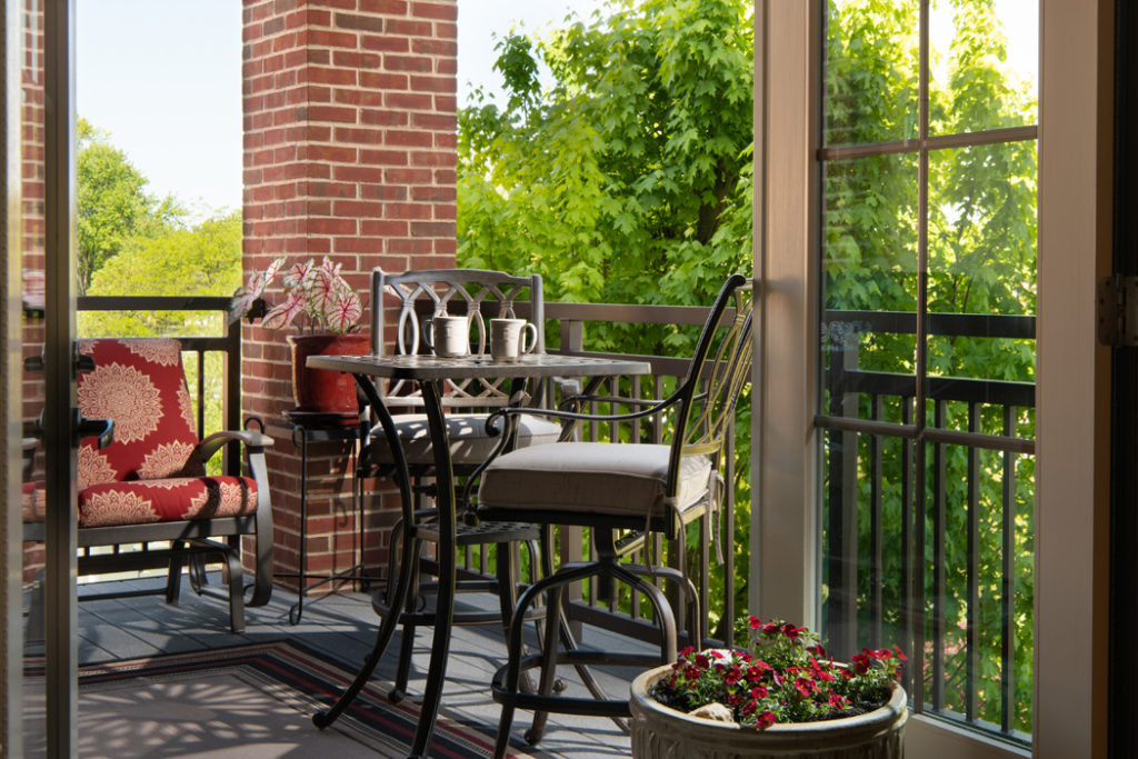 coffee table outdoor on patio