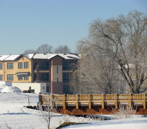 Retirement home in winter