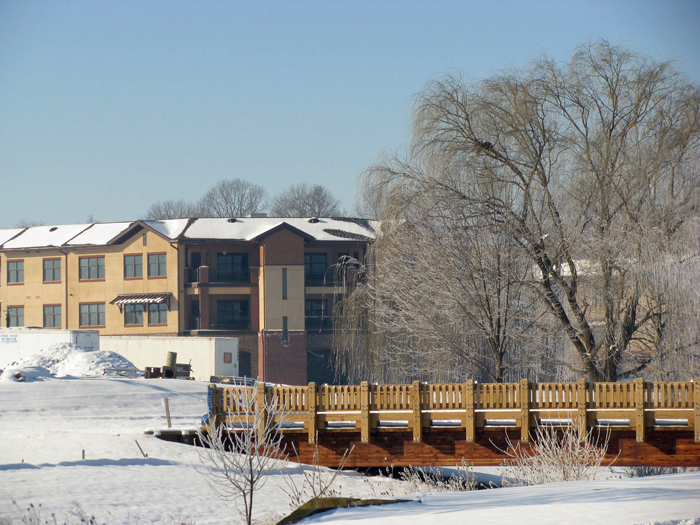 Retirement home in winter