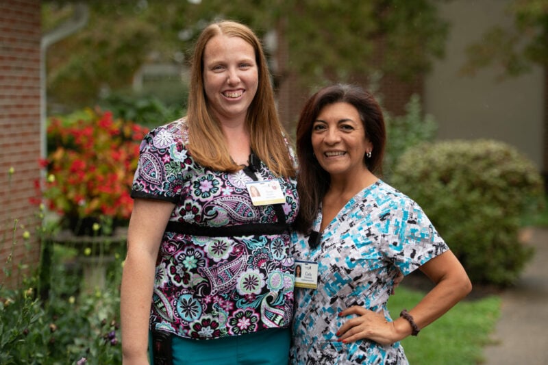 Two of our dedicated Healthcare staff.