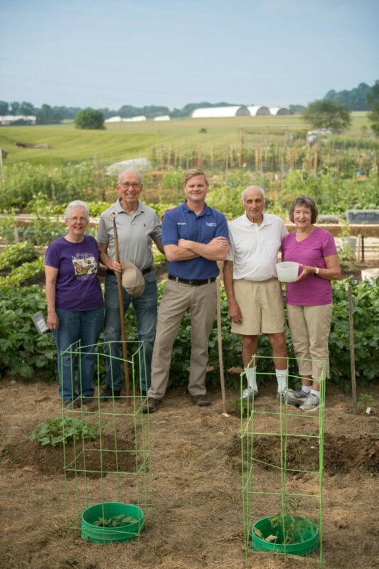 On campus community garden.