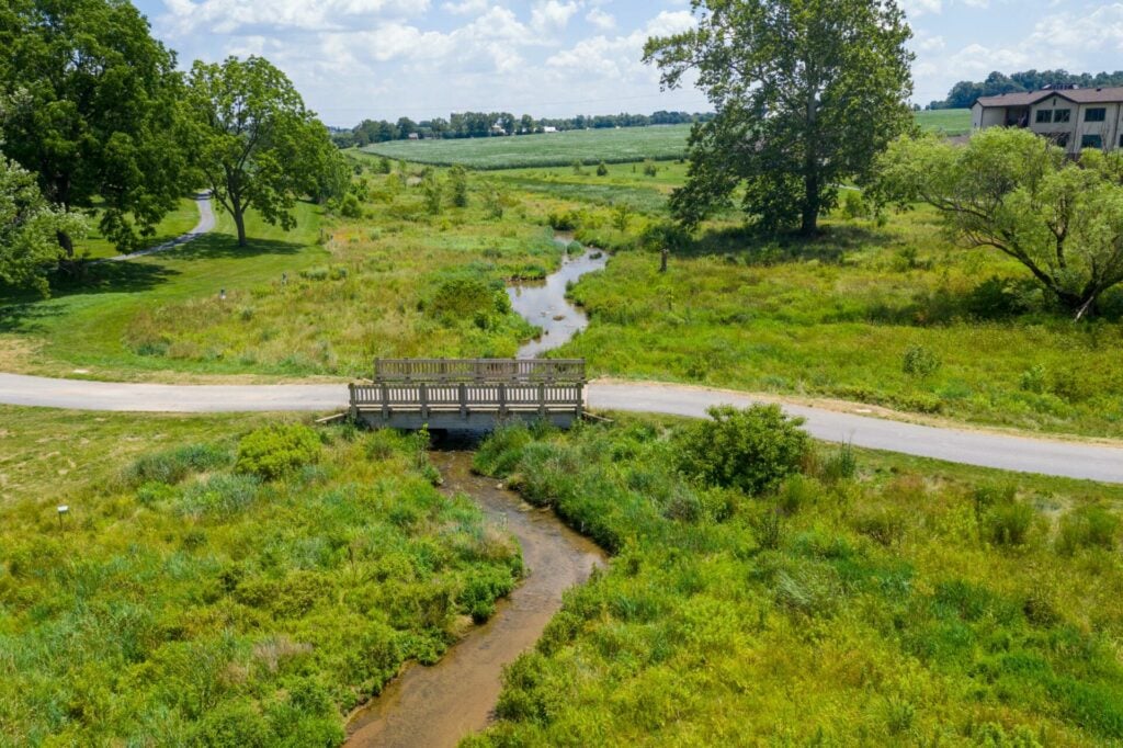 beautiful campus with gentle walking trails.