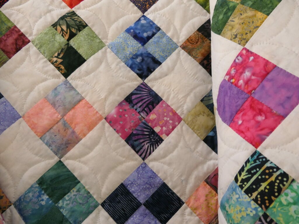 A beautiful quilt. 