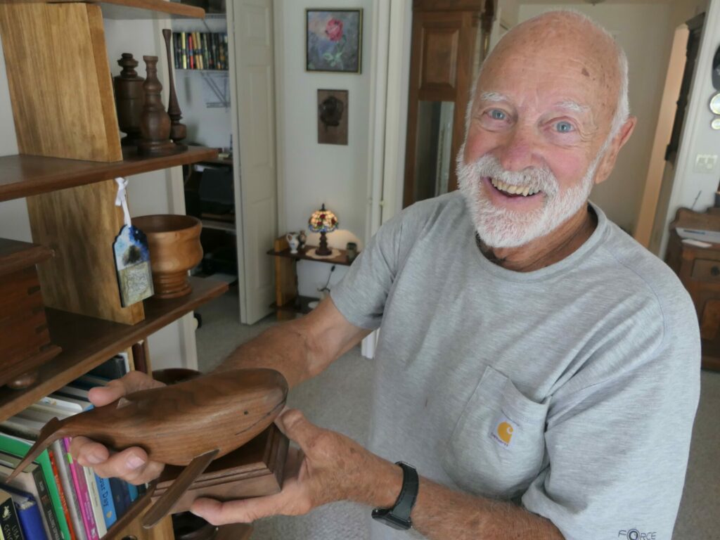 Resident excited to show us his living space. 