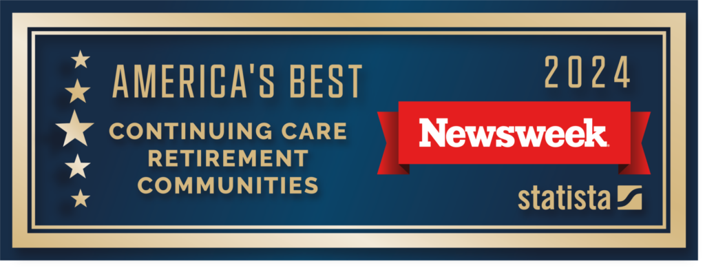 Newsweek's America's Best Continuing Care Retirement Communities 2024 award. 